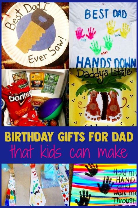 Birthday Gifts For Dad from kids - birthday crafts for kids to make for dads Easy Diy Gifts For Mom, Gifts For Mom From Kids, Diy Birthday Gifts For Dad, Homemade Gifts For Dad, Homemade Birthday Gifts, Father Birthday Gifts, Homemade Fathers Day Gifts, Diy Easter Gifts, Kids Homemade