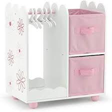 Amazon.com: Doll Clothes Storage Closet Furniture, Doll Clothes Hangers, Closet Clothes Storage, Doll Storage, Baby Clothes Storage, Large Storage Bins, Open Wardrobe, Doll Closet, Emily Rose