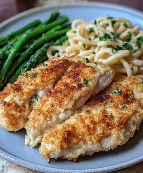 Parmesan Crusted Chicken Recipe - sandyrecipes.com How To Make Parmesan Crusted Chicken, Ww Parmesan Crusted Chicken, Hellmans Parmesan Chicken, Oven Baked Parmesan Crusted Chicken, Parmesan Crusted Chicken Oven, Parmesan Crusted Chicken Baked, Keto Parmesan Crusted Chicken, Baked Chicken Tenderloins, Baked Parmesan Crusted Chicken