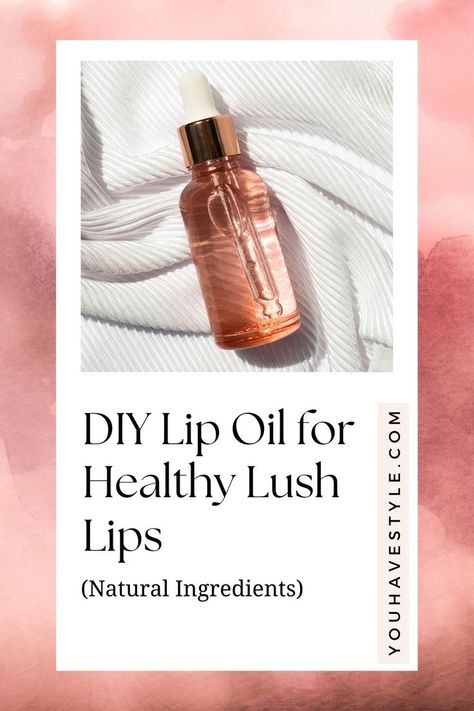 Discover an easy step-by-step recipe to make a DIY lip oil for such lips using only natural ingredients. Diy Lip Oil Gloss, Diy Lip Oil Recipe, Homemade Lip Oil, Lipgloss Recipe, Lip Oil Recipe, Diy Lip Oil, Bathing Culture, Whipped Soap Diy, Lip Gloss Recipe