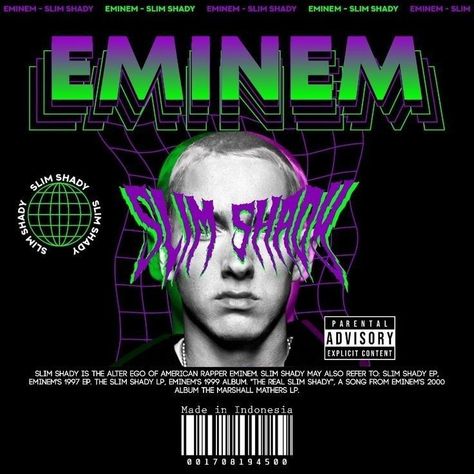 Slim Shady Poster, Eminem Poster, Eminem Slim Shady, Slim Shady, Eminem, Poster Design, Design