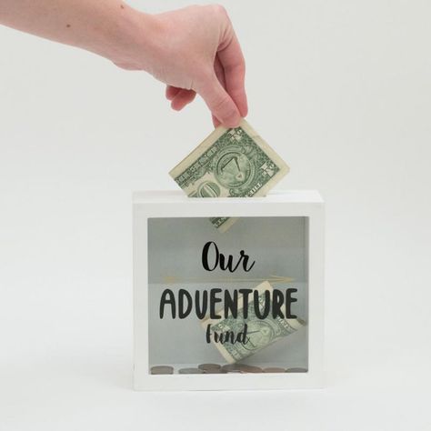 Foreside Home and Garden Adventure Wooden Bank Wooden Piggy Bank Diy, Diy Piggy Bank Ideas For Adults, Piggy Bank Ideas For Adults, Piggy Bank Ideas, Adventure Fund, Piggy Bank Diy, Casa Disney, Room Mate, Vacation Fund