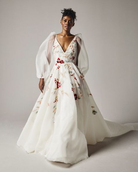 Floral Wedding Dresses, Rebecca Schoneveld, Floral Wedding Gown, Wedding Dress Guide, Wedding Dresses With Flowers, Floral Wedding Dress, Dress Guide, Ball Gown Skirt, Bridal Fashion Week