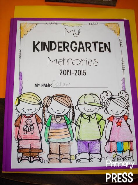 End of the Year - Primary Press Classroom Scrapbook Ideas, Kindergarten Class Projects, End Of The Year Books For Kindergarten, Kindergarten Scrapbook Ideas Teachers, Student Scrapbook Ideas, Scrapbook Ideas For Kindergarten, End Of Year Memory Book Kindergarten, Kindergarten Scrapbook Ideas, Kindergarten Memory Book Cover