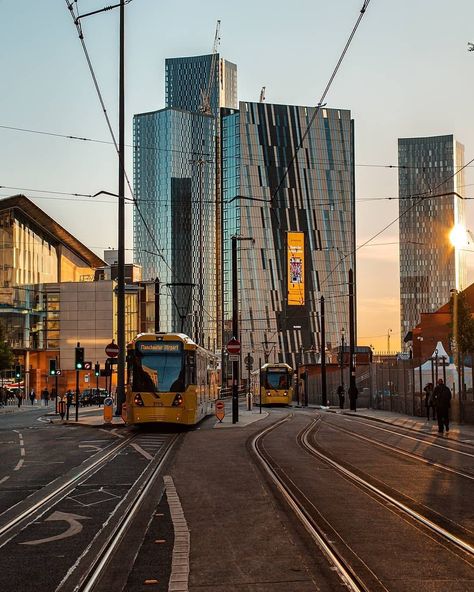 Manchester's Finest on Instagram: “If only we could catch a tram to the the airport... ✈️ Where would you fly to? Anywhere with a beach & sangria would do us! 🌴 ​- ​…” Manchester Aesthetic, Consumer Profile, Manchester Street, Chicago Beach, Life Manifestation, Italian Fashion Street, Manchester Airport, Manchester City Centre, Sketch Journal