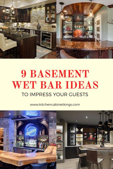 Basement Bar Themes, Bar In The Basement Ideas, Finished Basement Wet Bar, Basement Bar Back Wall, Bar Walls Ideas For Home, Built In Wet Bar Basement, Basement Bar With Oven, Family Room With Wet Bar, Basement Bar Kitchen Ideas