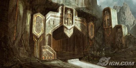 Dwarven City, Fantasy City, Fantasy Castle, Fantasy Setting, Fantasy Places, Matte Painting, Game Inspiration, High Fantasy, Fantasy Warrior