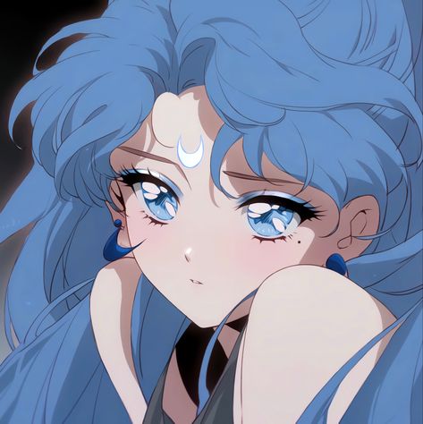 Magical Girl Aesthetic, Blue Avatar, Sailor Moon Luna, Moon Icon, Pretty Wallpapers Tumblr, Witch Girl, Sailor Moon Aesthetic, Blue Anime, Pink Moon