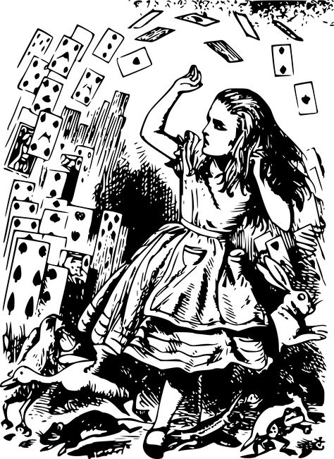 Alice in Wonderland - 42 - cards flying by pitr Reflective Supervision, Alice In Wonderland Original, Teapot Centerpiece, Sir John Tenniel, Alice In Wonderland Illustrations, John Tenniel, Alice And Wonderland Quotes, Alice Liddell, Wonderland Quotes