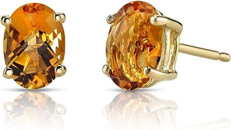 Jewelry Questions, Orange Citrine, Citrine Earrings Studs, Shine Jewelry, Citrine Jewelry, Citrine Earrings, Solitaire Studs, Classic Earrings, Garnet Jewelry