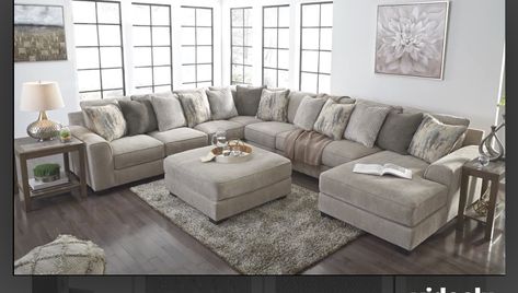 Fabric Sectional, Big Family, Family Room, Sectional, Fabric, Home Decor, Home Décor, Living Room