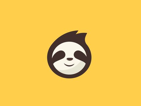 Sloth logo by Sanket Pal for indianpix on Dribbble Sophia The First Birthday Party Ideas, Sloth Logo, Lazy Cake, Logo Lion, Modern Gazebo, Startup Logo, Fashion Layout, Honey Badger, Coffee Logo