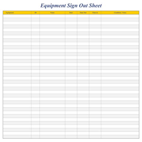 Equipment Sign Out Sheet, Sign Out Sheet Free Printable, Sign Out Sheet, Sign In Sheet Template, Book Items, Music Ministry, Diy Home Gym, Shed Signs, Sign In Sheet