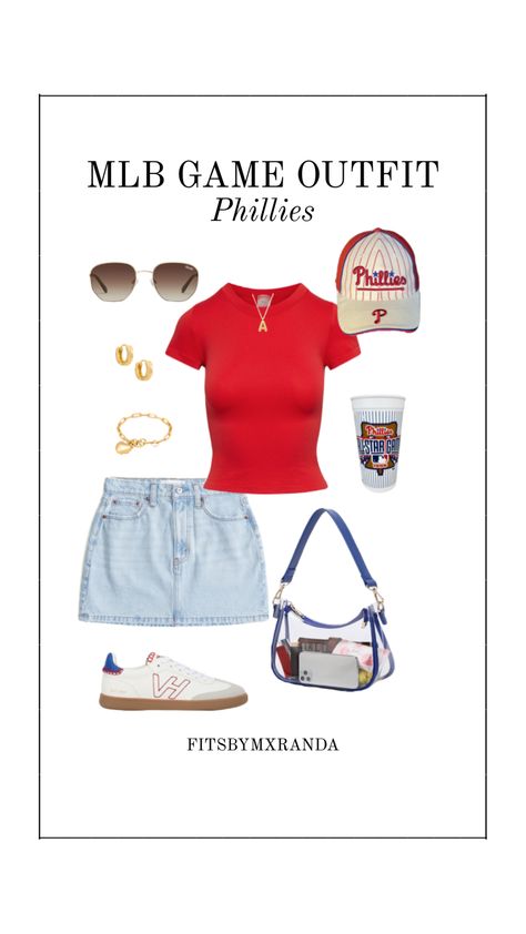 Phillies Game Outfit | LTK IN BIO #outfitinspo #outfit #mlb #phillies #style Phillies Game Outfit, Mlb Phillies, Phillies Game, Game Outfit, Gaming Clothes, Mlb, Outfit Inspo