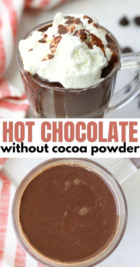 Healthy Cocoa, Healthy Hot Chocolate Recipe, The Best Hot Chocolate, Hot Chocolate Recipe Homemade, Cocoa Powder Recipes, Christmas Drinks Recipes, Healthy Hot Chocolate, Homemade Dry Mixes, Best Hot Chocolate