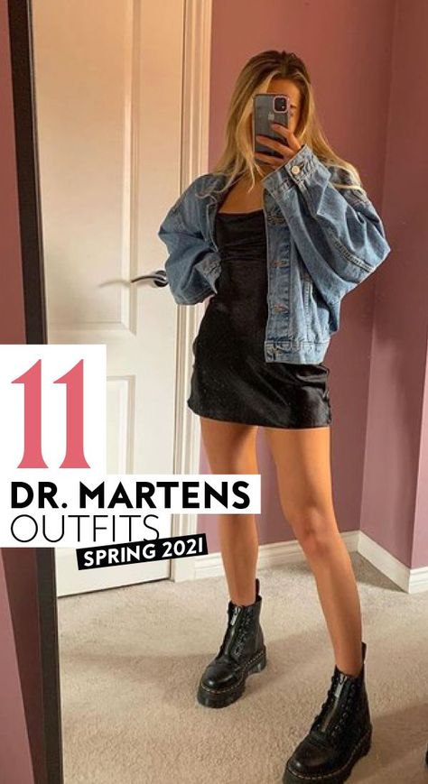 A quick scroll through your favorite influencers' Instagram feeds and you'll likely notice a little something: A pair of Dr. Martens being used to complete a variety of different outfits. #styleootd #ootd #womensfashion #streetwearstyle Dr Martens Outfit Women, Martin Boots Outfits, Dr Martens Outfit Summer, Dr Martens Outfits, Dr Martins Outfits, How To Style Dr Martens, Dr Martens Boots Outfit, Doc Martin Outfits, Doc Martens Outfit Fall