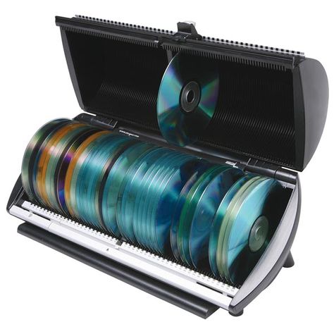 Discgear 100 CD or DVD Media Storage Disc Selector and Organizer | 2 Reviews | 3 Stars | What on Earth | VM0042 Dvd Organization, Cd Dvd Storage, Minimal Storage, Dvd Storage, Cd Cases, Reference Sheet, Cell Phone Charger, Media Storage, Compact Disc