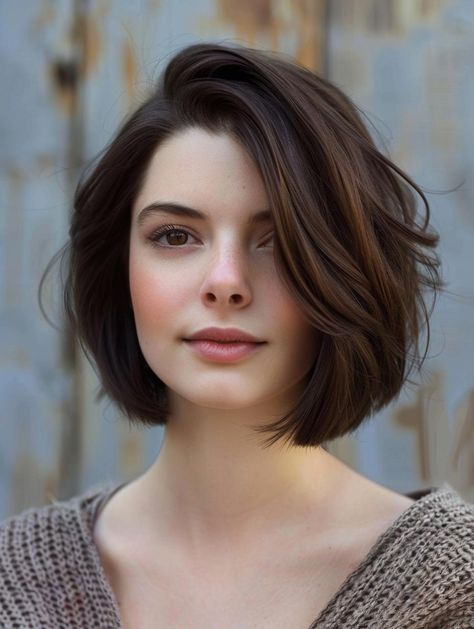 Long Pixie Cut Round Face, French Bob Round Face, Bob Haircut For Round Face, Balayage Long Hair, Best Bob Haircuts, Chic Short Hair, Short Hair Lengths, Shaggy Short Hair, Hair Inspiration Short