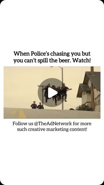 The Ad Network on Instagram: "This Carlton Draught’s ad playfully takes on the classic Hollywood chase scene, showing just how much Aussie men treasure their beer. 

As part of the ‘Made from Beer’ campaign, this spot humorously pokes fun at pop culture, big-budget ads, and over-the-top slow-motion action, all to remind us that Carlton Draught is simply “Made from Beer.”

#Creativeads #Creativeideas #ideas #marketing #ideas #trending #creativity #funny #theadnetwork #viral #reelsinstagram" Beer Campaign, Mad Ads, Slow Motion, Creative Ads, Marketing Ideas, Classic Hollywood, Creative Market, Pop Culture, Motion