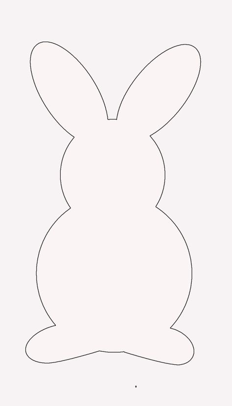 bunny1 Easter Bunny Cutout, Big Crafts, Easter String Art, Easter Bunny Template, Recreational Therapy, Easter Bingo, Diy Studio, Bunny Templates, Raffia Ribbon