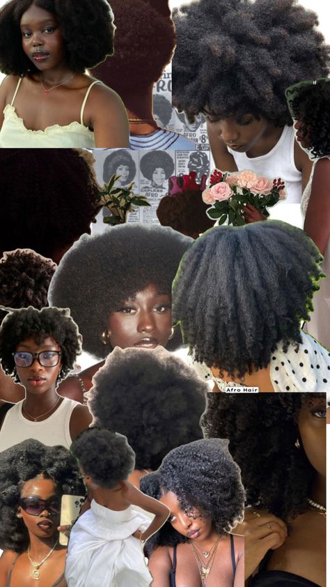 #blackgirl #hair #afro #hairafro #blackgirlhairideas #inspiration 4c Hair Goals Inspiration, 4 B Hair Texture, Bad Hairstyles Funny, Black Natural Hairstyles 4c, 4c Headwrap Styles, Afro On Black Women, 90s Afro Hairstyles, 4c Colored Hair, Afro Haircuts Women