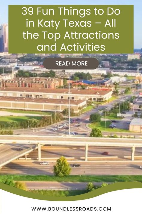 Discover 39 fun things to do in Katy, Texas! From attractions to activities, this guide has it all. Click the link for more! #ThingsToDoInKatyTexas #ExploreTexas #KatyTexasAttractions #FunInKaty #TexasTravel #BoundlessRoads Texas Attractions, Texas Travel Guide, Explore Texas, Katy Texas, Cheap Things To Do, Weekend Activities, Us Destinations, Texas Travel, Free Things To Do