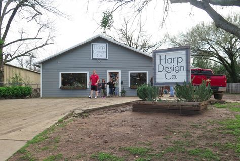 11 Things You'll Notice When You Visit Fixer Upper Star Clint Harp's Store in Real Life Harp Design Co, Harp Design, 2 Block, Chip And Joanna Gaines, House For Rent, Fixer Upper, Next Door, Harp, Design House