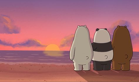 ♡ Cool Wallpapers For Laptop, Disney Desktop Wallpaper, Macbook Pro Wallpaper, Computer Wallpaper Hd, Ice Bear We Bare Bears, We Bare Bears Wallpapers, Computer Wallpaper Desktop Wallpapers, Cute Laptop Wallpaper, Three Bears