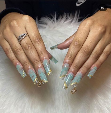 Acrylic Nails Princess Jasmine Nails Acrylic, Princess Jasmine Nail Art, Princess Jasmine Inspired Nails, Jasmine Inspired Prom Dress, Princess Jasmine Dress Inspired Outfits, Aladdin Nails Acrylic, Princess Jasmine Prom Dress, Jasmine Princess Birthday Party Ideas, Aladdin Quinceanera Theme Dress