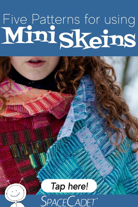 It’s easy to fall in love with the mini skeins but sometimes it can be hard to figure out what to make with them. Don’t worry! Here are my top five favourite patterns for using mini skein sets, whether you’re... Mini Skeins Projects Crochet, Mini Skein Projects Crochet, Mini Skeins Knitting Patterns, Crochet Mini Skein Projects, Mini Skein Knitting Patterns, Mini Skein Crochet Projects, One Skein Knitting Projects, Mini Skein Projects, Gradient Inspiration