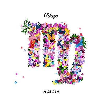 Pattern with butterflies cute zodiac sign - virgo vector Horoscope by ksym on VectorStock® Cute Zodiac, Virgo Symbol, Zodiac Signs Pictures, Virgo And Sagittarius, Butterfly Mosaic, Virgo Art, Yearly Horoscope, Branch Vector, Zodiac Signs Virgo