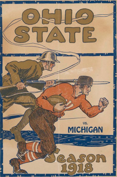 The College Football Blog Ohio State Michigan, Ohio State Vs Michigan, Osu Buckeyes Football, College Football Helmets, Osu Football, Ohio State Buckeyes Football, Michigan Wolverines Football, Vintage Michigan, Buckeye Nation