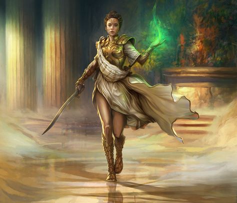 Athena, Saeed Jalabi Greek Dnd, Pax Romana, Fantasy Map, Fantasy Concept Art, Armor Concept, Fantasy Warrior, Fantasy Inspiration, Game On, Santa Monica