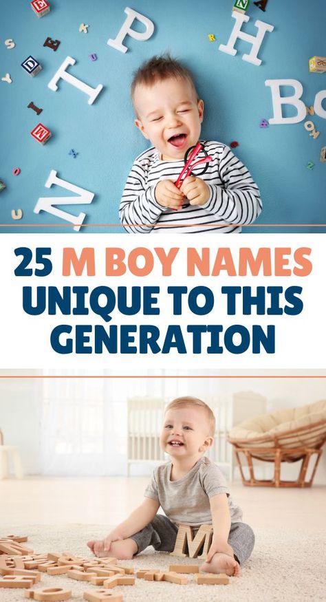 Names like Matthew, Michael, Mason, and Mark are commonplace these days. But, there are a crop of m boy names unique to this generation that parents have begun using more and more in recent years. If you want to honor tradition by keeping the M initial, but don’t want to box yourself in with perennial favorite appellations, there are so many options for you to discover. Boy M Names, M Boy Names, Boy Names Unique, M Initial, Unique Baby Boy Names, M Names, Nursery Decor Inspiration, Names Unique, This Generation