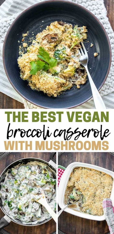 Vegan Broccoli Casserole, Easy Broccoli Casserole, Broccoli Cheddar Casserole, Broccoli Casserole Recipe, Vegan Broccoli, Broccoli Recipes Casserole, Vegan Casserole, Creamy Broccoli, Vegan Christmas Recipes