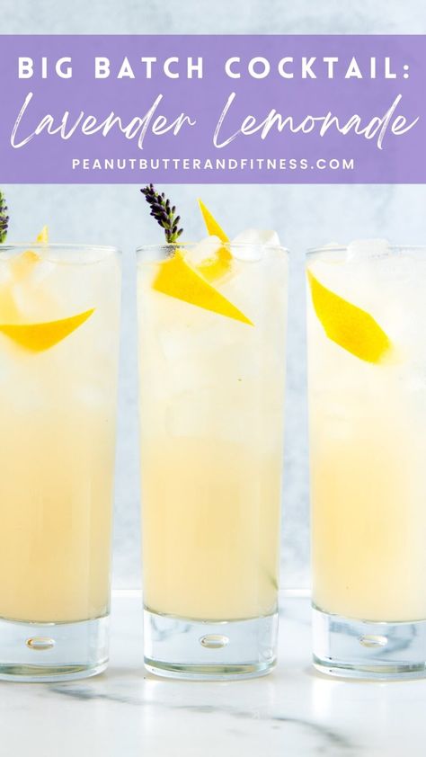 Lavender Lemonade Cocktail, Lemonade Cocktail Recipe, Lavender Simple Syrup, Resep Koktail, Lavender Cocktail, Lemon Vodka, Batch Cocktails, Drink Garnishing, Culinary Lavender