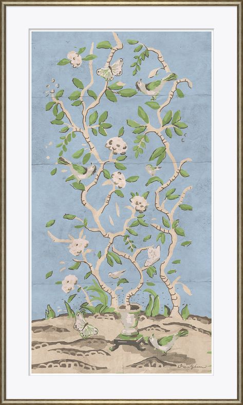 Ditchley Park In Blue by Dana Gibson Dana Gibson, Wood Moulding, Wood Molding, Floral Artwork, House Gifts, Floral Wall Art, Colorful Abstract, Blue Abstract, Botanical Art