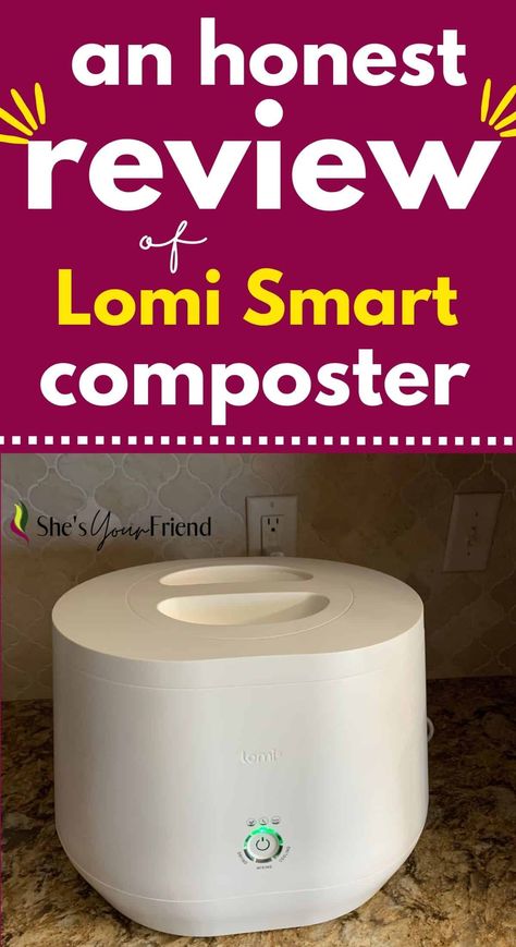 a lomi smart composter on a countertop with text overlay that reads an honest review of Lomi smart composter Lomi Kitchen Composter, Lomi Composter, In A Perfect World, Popular Trends, Food Scraps, Instagram Trends, Make Money At Home, Kitchen Waste, Blogs To Follow