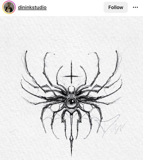 Tattoo Samples, Spider Web Tattoo, Scary Tattoos, Spider Tattoo, Creepy Tattoos, Tattoo Style Drawings, Unique Tattoo Designs, Desenho Tattoo, Tattoo Flash Art