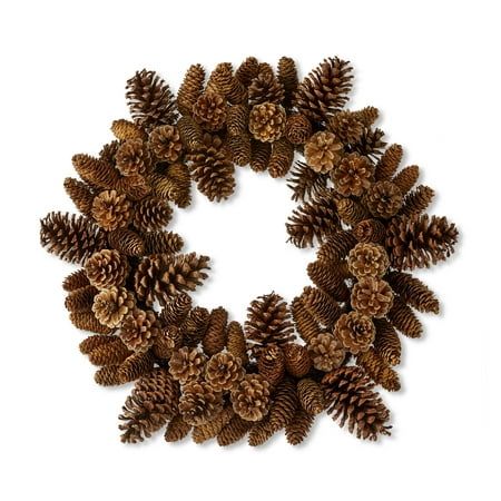 Get ready to feel the holiday spirit with our Holiday Time Non-Lit 22" Pinecone Wreath. This Non-Lit wreath has a sturdy base and it's natural pinecones will look amazing in any home or office. You will adore the handmade design of this wreath. Place on your front door, kitchen cabinets , mantle, or any place you want to add some holiday vibes. For more joyful Christmas decorations and accessories, check out other Holiday Time products like garland, wreaths, ornaments, Christmas trees, stockings, and more. Make sure your home is ready for the holidays with the Holiday Time 22" Pinecone Wreath. Color: Brown. Pinecones Christmas Decorations, Pinecone Ideas, Garland Wreaths, Pinecone Wreaths, Acorn Wreath, Thanksgiving Party Favors, Maple Leaf Wreath, Rustic Style Decor, Christmas Wreath Decor