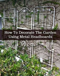 Metal Headboards, Metal Garden Trellis, Shade Garden Design, Front Garden Design, Metal Headboard, Japanese Garden Design, Garden Design Plans, Iron Bed, Garden Photography