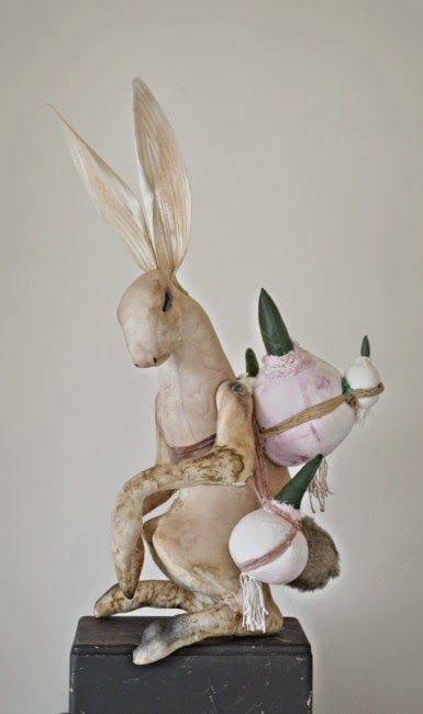 Mister Finch: Easter hares..... Mister Finch, Easter Hare, Textile Sculpture, Textile Doll, Soft Sculpture, Textile Artists, Taxidermy, Needle Felted, Fabric Art