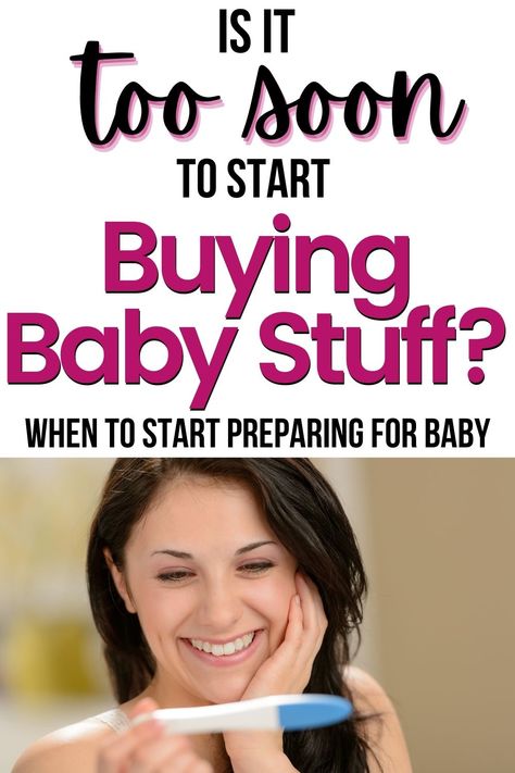 when to start buying baby stuff Finding Out Your Pregnant, Minimalist Baby Registry, Baby Items Must Have, Newly Pregnant, First Time Pregnancy, Positive Pregnancy Test, Travel Systems For Baby, High Risk Pregnancy, Pregnancy Essentials