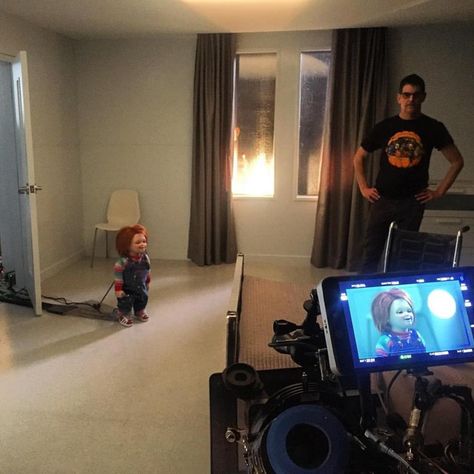 Chucky Behind The Scenes, Chucky Movies, Bride Of Chucky, Bestest Friend, Kids Playing, Behind The Scenes, Bts, Tv