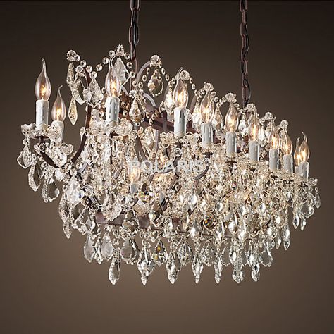 Rustic Candle Chandelier, Chandelier Rustic, Restaurant Pendant Light, Country Chandelier, Vintage Crystal Chandelier, Rectangular Chandelier, Statement Chandeliers, Crystal Chandelier Lighting, Door Glass Design