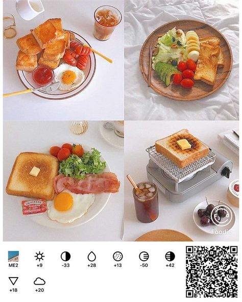 Food Photo Filter, Edit Food Photos, Iphone Food Photography, Food Filter, Preset Photo, Foodie Filter, Food Photography Tutorial, Foodie Photography, Bakery Design Interior