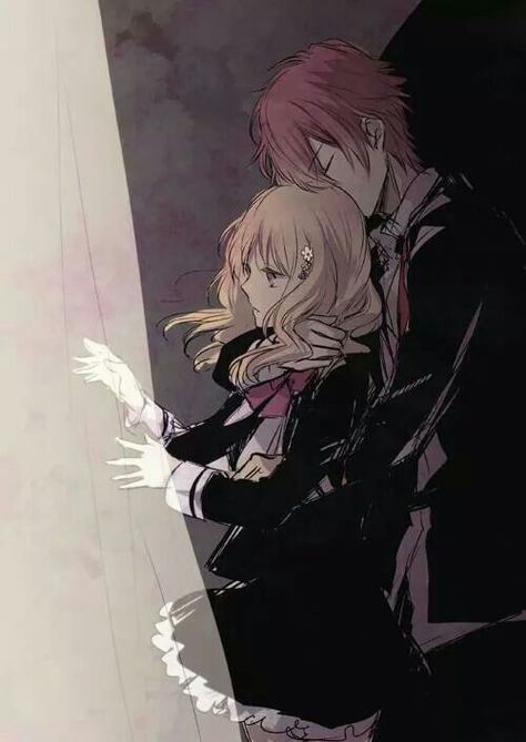 Yui X Ayato, Yui And Ayato, Diabolik Lovers Ayato, Diabolik Lovers Wallpaper, Ayato Sakamaki, Manga Couple, Maid Sama, Shugo Chara, Vampire Knight