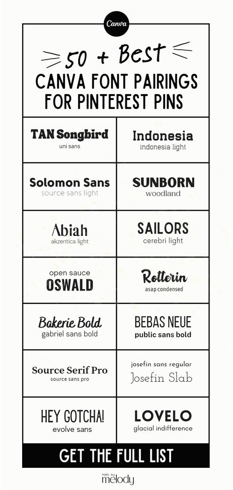 Step up your Pinterest game with this detailed guide to the best 50+ Canva font combinations. From aesthetic to bold, discover fonts that make a powerful impact on your pins. The perfect resource for bloggers, entrepreneurs, and anyone eager to create eye-catching pins. Canva Handwriting Font Combinations, Bold Font Canva, Pin Design Ideas, Canva Font Combinations, Pinterest Pin Design, Asian Font, Fonts In Canva, Tattoo Generator, Font Aesthetic