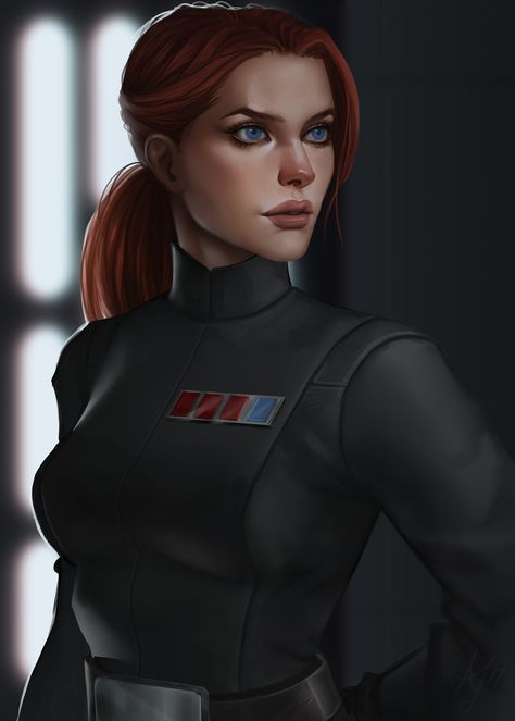 Star Wars Girl, Star Wars Canvas Art, Imperial Officer, Наташа Romanoff, Star Wars Painting, Star Wars Characters Pictures, Star Wars Concept Art, Star Wars Empire, Star Wars Outfits