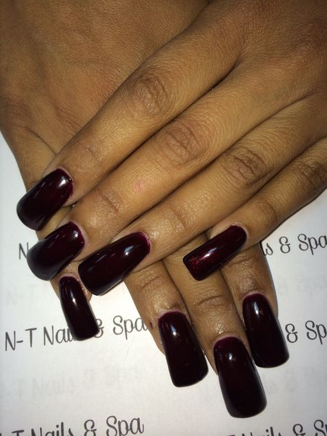 Dark red Nails On Tan Skin, Dark Red Nail Ideas, Red Nail Paint, Red Nail Ideas, Dark Red Nails, Red Nail, Nail Paint, Tan Skin, Beauty Inspiration